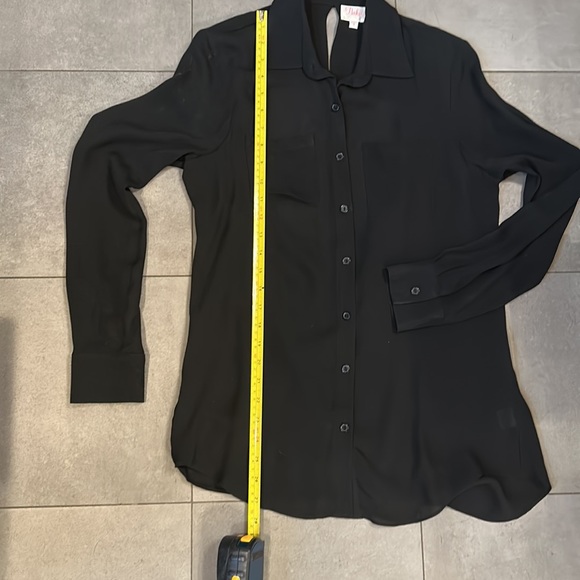 Parker Long Sleeve, Open Back ,Silk Blouse - Picture 8 of 11